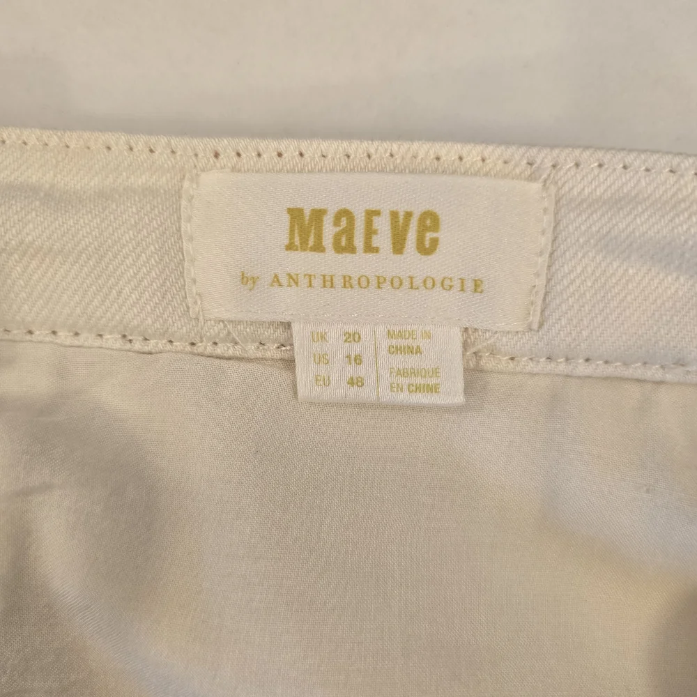 Anthropologie Cream A-Line Skirt Size 16 Nwot. - Picture 8 of 9